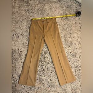 Vintage 70-80s Levis 513 Tan Pants Size 32x30 Men Made USA Talon Zip